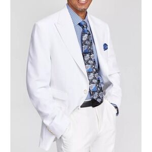 Tayion Collection Men's Classic-Fit Suit Jacket Sz 42S White Peak